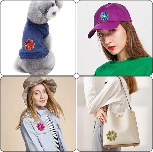 ZZXLLRO 30Pcs 8 Petals Flower Sequined Appliques in Kuwait