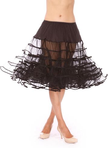 Malco Modes Knee-Length Petticoat for Valentines Day Costume | Romantic Valentine's Day Skirt Love Apparel Heart Skirt and Women's Valentine's Day Clothing in Saudi Arabia