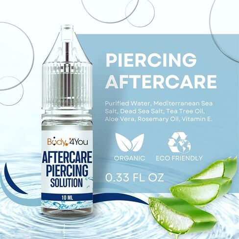 BodyJ4You 55PC Gauges Kit 14G-12mm - Aftercare Jojoba Oil, Saline Cleanser Drops - Black in Kuwait