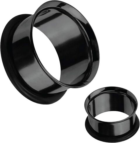 BodyJ4You 26PC Big Gauges Kit | Piercing Aftercare Set | Jojoba Oil Ear Balm Ear Lobe Stretching Set | Single Flare Tunnel Plugs Expander Tapers | 00G-20mm Acrylic Steel Body Jewelry in Kuwait