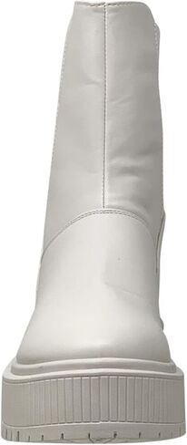Women's Combat Platform Boots Sweater Elastics Back Stretch Pull On in Saudi Arabia
