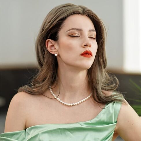 2024 New Freshwater Cultured AAAAA Quality Genuine Real Pearl Strand Necklace for Women Fine Jewelry Valentine's Day Gifts for Her in Saudi Arabia