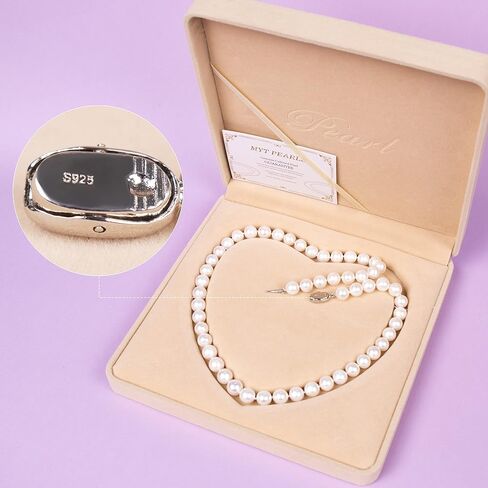 2024 New Freshwater Cultured AAAAA Quality Genuine Real Pearl Strand Necklace for Women Fine Jewelry Valentine's Day Gifts for Her in Saudi Arabia