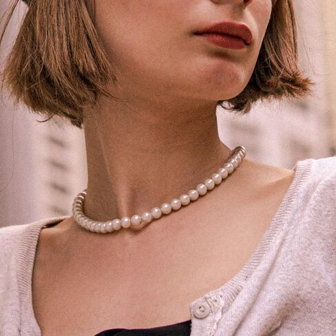 2024 New Freshwater Cultured AAAAA Quality Genuine Real Pearl Strand Necklace for Women Fine Jewelry Valentine's Day Gifts for Her in Saudi Arabia