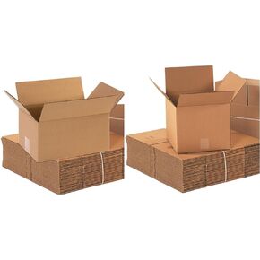 AVIDITI Moving Boxes Large 12"L x 8"W x 6"H, 25-Pack | Corrugated Cardboard Box for Packing, Shipping and Storage