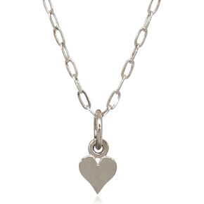 Sterling Silver Mother and 2 Daughters Hearts Set of 3 Flat Charm Necklaces, 18"