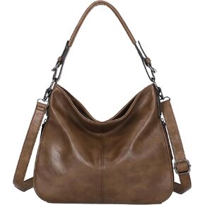 Purses for Women PU Leather Shoulder Bag Large Crossbody Hobo Bags Ladies Tote Bags with Adjustable Shoulder Strap