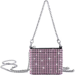 حقيبة مسائية صغيرة من NEWROGENG مرصعة بحجر الراين، محافظ للحفلات المسائية للنساء حقيبة يد صغيرة تمر بالجسم in Kuwait