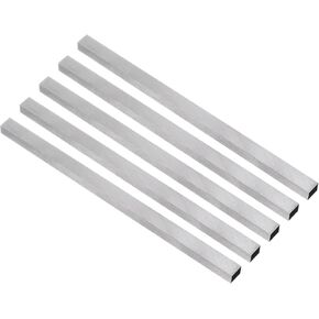 uxcell HSS Lathe Tool Bit 6mm x 6mm x 200mm, Square Lathe Turning Tool Blanks, High Speed Steel Rectangular Fly Cutter Mill Blank, 5pcs
