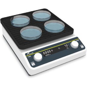 LABFISH Digital Orbital Shaker Table Adjustable Speed 40-200RPM,Workplate 9.85"x9.85" Capacity 2KGS,Laboratory Orbital Rotator Shaker with Timer(1min-23h59min) & Continuous Mode for Chemical