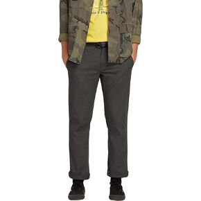 Volcom Men's Frickin Modern Fit Stretch Chino Pant, Dark Slate