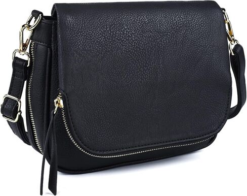 Crossbody Bags for Women Small Pu Leather Over the Shoulder Purses and Flap Cross Body Handbags with Multi Pockets in Kuwait