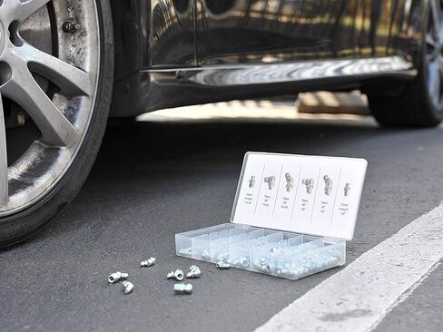 NEIKO 50456A Spring Assortment Set, 200 Piece, Extension and Compression Springs Kit, Zinc Plated Steel Mechanical Compression Springs, Assorted Size Small Springs for All Types of Home Repairs & DIY in Kuwait