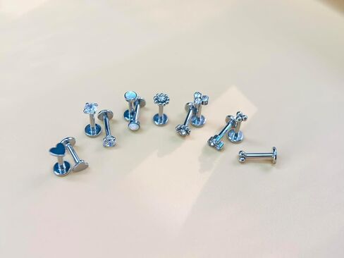 16G Monroe Lip Piercing Jewelry Labret Studs Tragus Hoop Earrings Nose Piercing Flat Back Helix Earring in Saudi Arabia