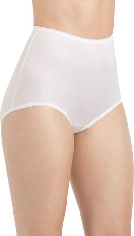 Lorraine Women's Picot Trim Full Brief 3 Pack Panties - Sand, Size 9 in Saudi Arabia