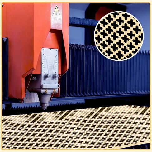 Gisafai 2 Pcs Cloverleaf Aluminum Sheet 2 Feet by 3 Feet Perforated Metal Sheets 0.02 Inch Thick Metal Mesh Sheet Decorative Sheet Metal Decorative Aluminum Sheet for Indoor Outdoor, Silver in Kuwait