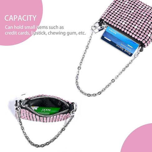 حقيبة مسائية صغيرة من NEWROGENG مرصعة بحجر الراين، محافظ للحفلات المسائية للنساء حقيبة يد صغيرة تمر بالجسم in Kuwait