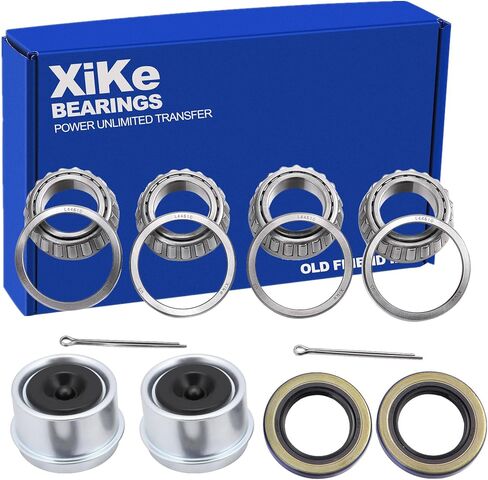 مجموعة XiKe 1 تناسب مجموعة محامل محور عجلة المقطورة 25 مم، محامل 30205 وختم TC 30x52x10 مم، دوارة هادئة عالية السرعة ومتينة للمحامل الأسطوانية المدببة. in Kuwait