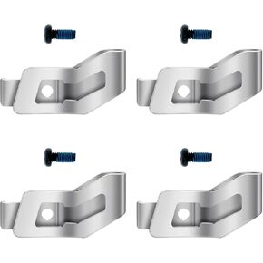 42-70-0495 Belt Clip Hook Kit Assembly for Milwaukee M12 Fuel Stubby 3/8" Impact Wrench Belt Clip, Replaces 2551-20 2552-20 2553-20 2554-20 2555-20 Impact Driver Belt Hook Clip (4 Pack)