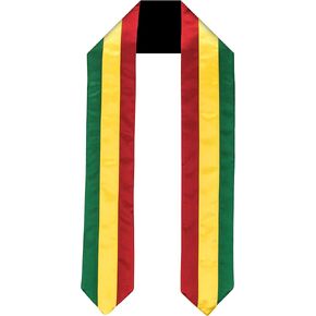 Vision Wear Ghana Flag Graduation Sash/Stole International Study Abroad Adult Unisex