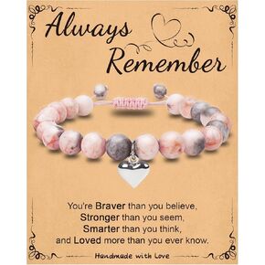 SUPHELPU Inspirational Gifts for Women Trendy Stuffers Strand Bracelets Teen Girl for Mom Friend Sister Niece Daughter Fiance Wife Gifts Ideas Always Remember You Are Braver Than You Believe