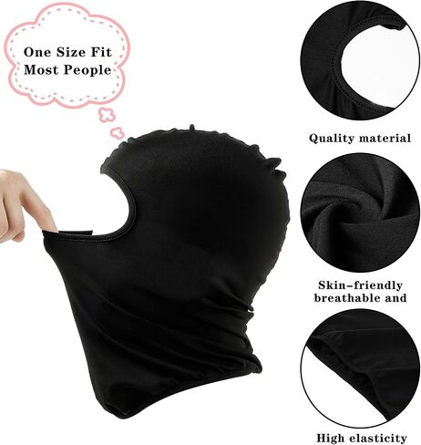 12 Pieces Sun Protection Balaclava Full Face Cover Sun UV Protection Face Protective Cover for Outdoor Sports (Black,Classic Style) in Saudi Arabia
