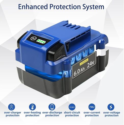 DTK 24V 6Ah Replacement for Kobalt 24V Battery Max KB624-03 KB524-03 KB424-03 KB224-03 KB124-03 Lithium Ion Cordless Tools High Capacity Battery 2 Packs in Saudi Arabia