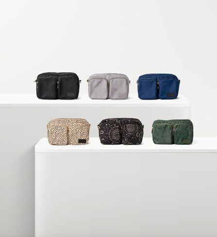 حقيبة كتف KEDZIE Gemini Crossbody مع حقيبة كتف بحزام قابل للإزالة للنساء والفتيات in Kuwait