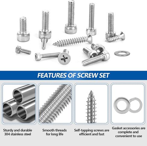 مجموعة براغي M3 1200 قطعة، برغي غطاء رأس المقبس للطابعة ثلاثية الأبعاد DIY، مجموعة متنوعة من صواميل ومسامير SUVICTONG M3، M3 x 6/8/10/12/16/18/20/25/30 مم مع مجموعة غسالة - أسود in Kuwait
