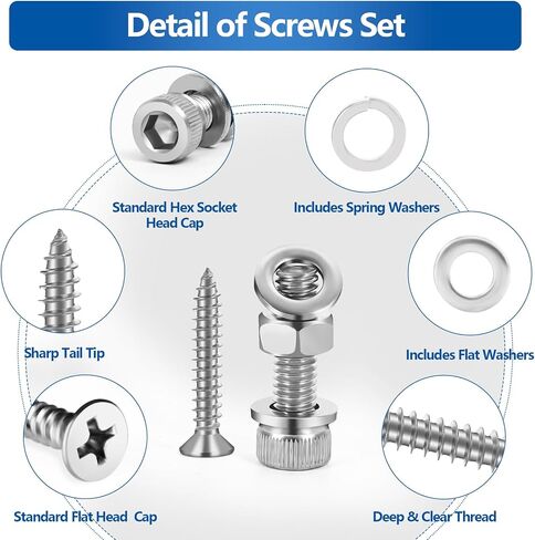 مجموعة براغي M3 1200 قطعة، برغي غطاء رأس المقبس للطابعة ثلاثية الأبعاد DIY، مجموعة متنوعة من صواميل ومسامير SUVICTONG M3، M3 x 6/8/10/12/16/18/20/25/30 مم مع مجموعة غسالة - أسود in Kuwait