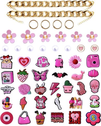 CTLUUT Bling Shoe Charms for Women Cute Black Girl Shoe Decoration Accessories for Clog Cool Gold Shoe Stickers for Bubble Slides for Teens Adults in Saudi Arabia