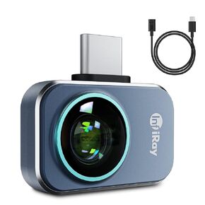 كاميرا حرارية لهاتف iPhone، جهاز تصوير حراري InfiRay P2 Pro بدقة عالية 256 × 192 بالأشعة تحت الحمراء، كاميرا تصوير حراري -4 درجة فهرنهايت ~ 1112 درجة فهرنهايت نطاق درجة حرارة الأشعة تحت الحمراء بالأشعة تحت الحمراء للتصوير الحراري in Kuwait