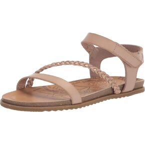 Blowfish Malibu Girls Madrigal-k Flat Sandal, Black, 5 Big Kid