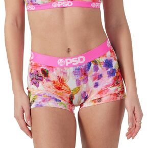 PSD Women's Floral Racer Boy Shorts, Multi, M