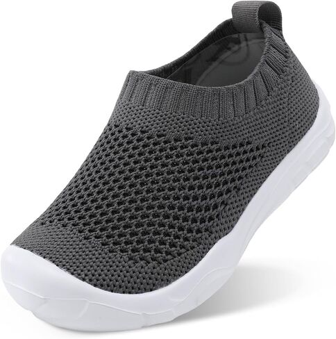 Toddler Boys and Girls Shoes Slip on Kids Knit Sneakers with Non-Slip Sole Grey 7 Toddler. in Kuwait