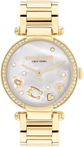 Coach Cary Women's Watch: Mother-of-Pearl Dial |Bangle Bracelet | Effortless Sophistication for Any Occasion (Model 14504007) in Kuwait