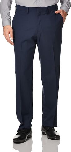J.M. Haggar Men's 4-Way Stretch Straight Fit Flat Front Dress Pant, Oatmeal, 34x29 in Saudi Arabia