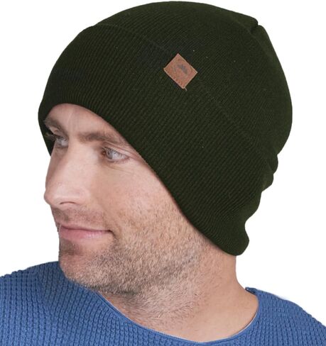 Tough Headwear Cuffed Beanie Hats for Men - Winter Beanies for Women - Toboggan Hat - Mens Winter Knit Hat - Stocking Cap in Kuwait