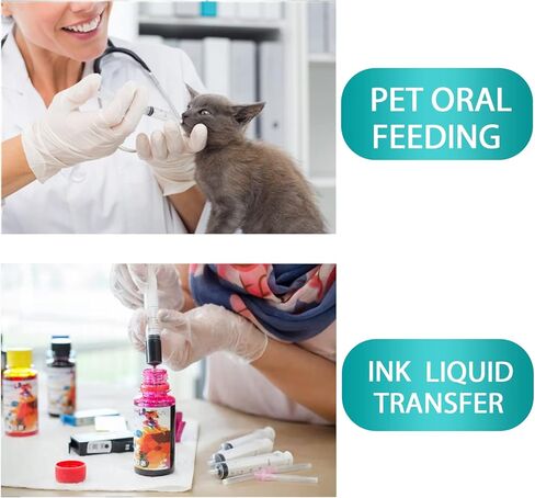 3ml Syringe for Liquid, Oral, Scientific Labs, Measurement, Dispensing, with Cap- 3 Pack 3ml Syringes in Kuwait