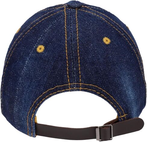 Song Qing Jean Snapback Hat Women Men Bling Cross Rhinestones Denim Baseball Cap in Kuwait