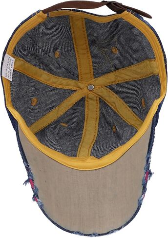 Song Qing Jean Snapback Hat Women Men Bling Cross Rhinestones Denim Baseball Cap in Kuwait