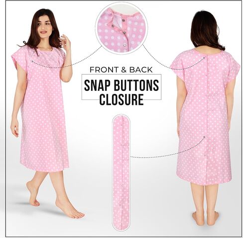 Utopia Care Hospital Gown, 100% Cotton Patient Gown in Kuwait