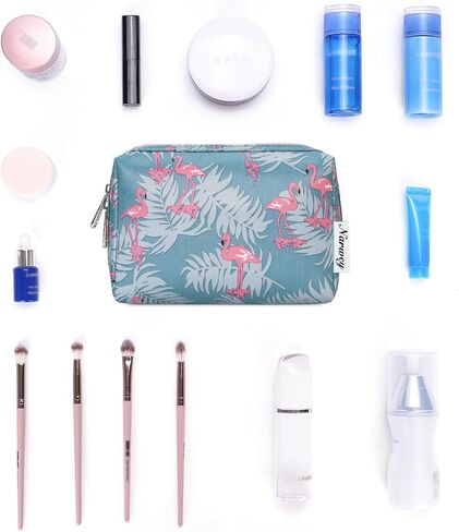 حقيبة مكياج كبيرة بسحاب لتنظيم مستحضرات التجميل أثناء السفر للنساء (كبيرة، جلد الفهد) in Kuwait