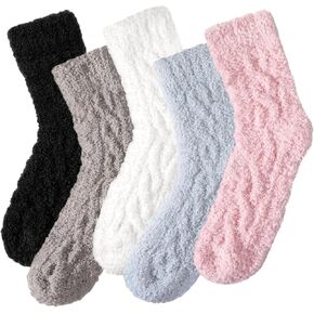 جوارب Pleneal Fuzzy للنساء - جوارب غير قابلة للانزلاق للنساء، جوارب شبشب للمستشفى مع مقابض للنساء، جوارب سميكة ودافئة للغاية in Kuwait