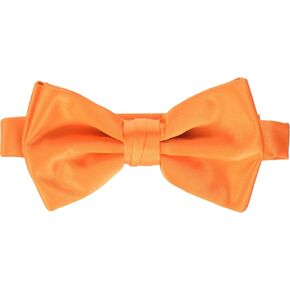 Stacy Adams Men's Satin Solid Bow Tie, Coral, One Size