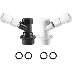 Dbgogo 3/8 Push to Connect Fittings, Plastic Straight 3/8" OD Tube to 7/16" Thread Push to Connect Tube Fittings Quick Connect Air Hose Fittings for Ball Lock Quick Disconnect Co2 Regulator (4PCS) in Kuwait