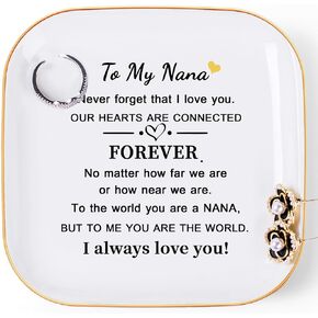 Christian Gifts for Women Birthday Faith Jewelry Dish Plate with Bible Verse Prayers, Spiritual Religious Gifts for Women Christmas Gift - She is clothed in Strength & Dignity and she Laughs