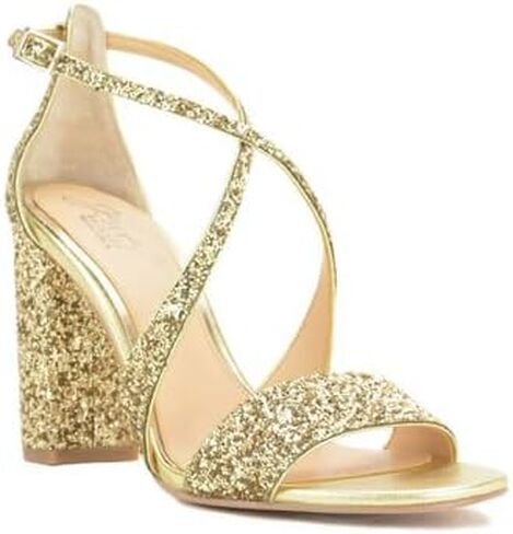 Jewel Badgley Mischka Cook Metallic Glitter Evening Shoe in Kuwait