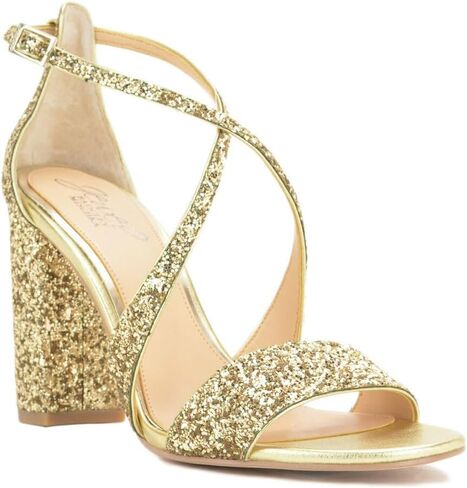 Jewel Badgley Mischka Cook Metallic Glitter Evening Shoe in Kuwait