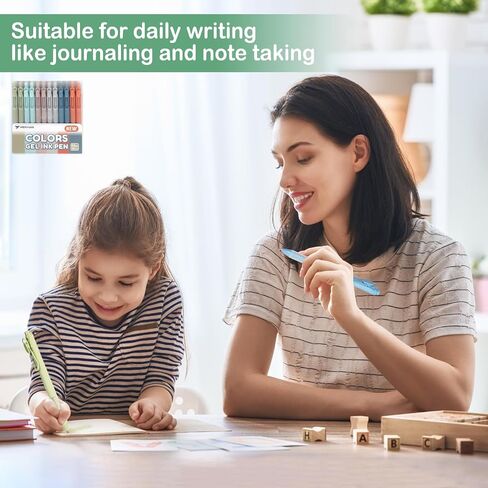 أقلام جل WY WENYUAN، 12 قطعة من أقلام الحبر الأسود، أقلام كتابة ناعمة ذات نقاط دقيقة، أقلام باستيل لتدوين الملاحظات اليومية، هدايا لطيفة للوازم المدرسية المكتبية للرجال والنساء in Kuwait